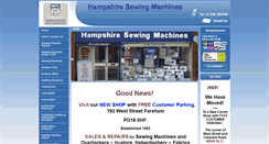 Desktop Screenshot of hampshiresewingmachines.com